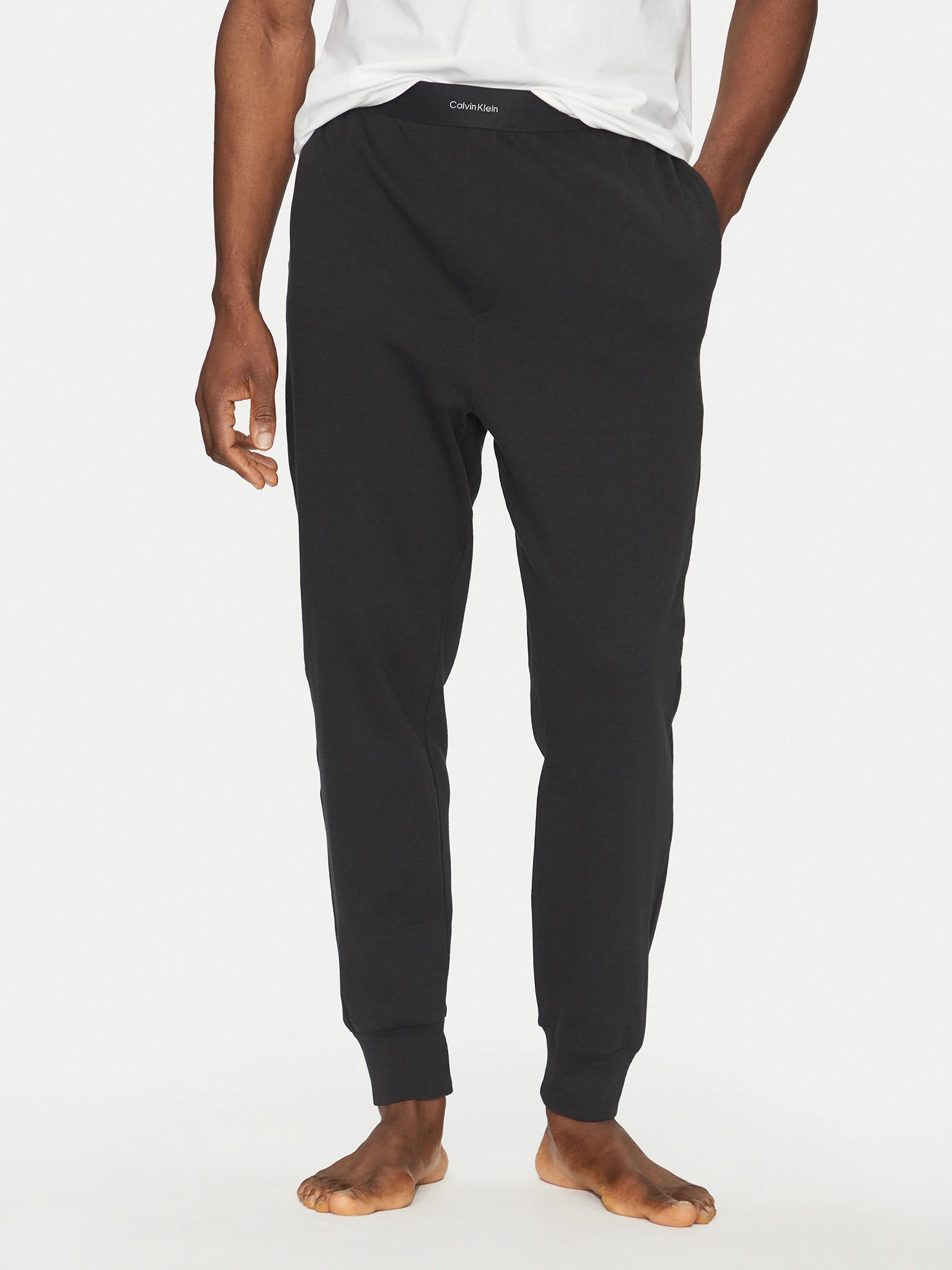 Pantaloni - Pantaloni pijama barbati, Calvin Klein, Negru, Bumbac