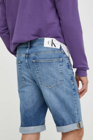Pantaloni Scurti barbati, Calvin Klein Jeans, Albastru deschis, Bumbac [2]