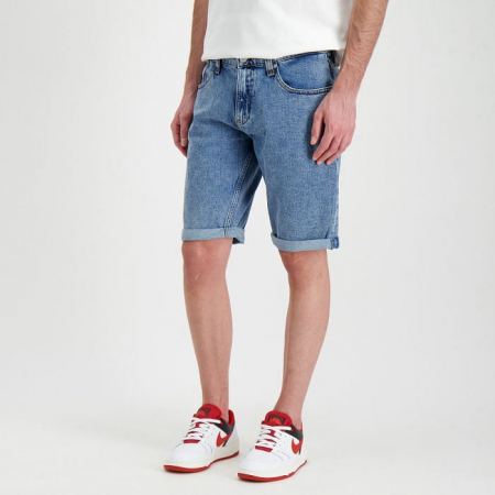 Pantaloni scurti bărbați, Tommy Jeans, Albastru deschis, Mini Logo [1]