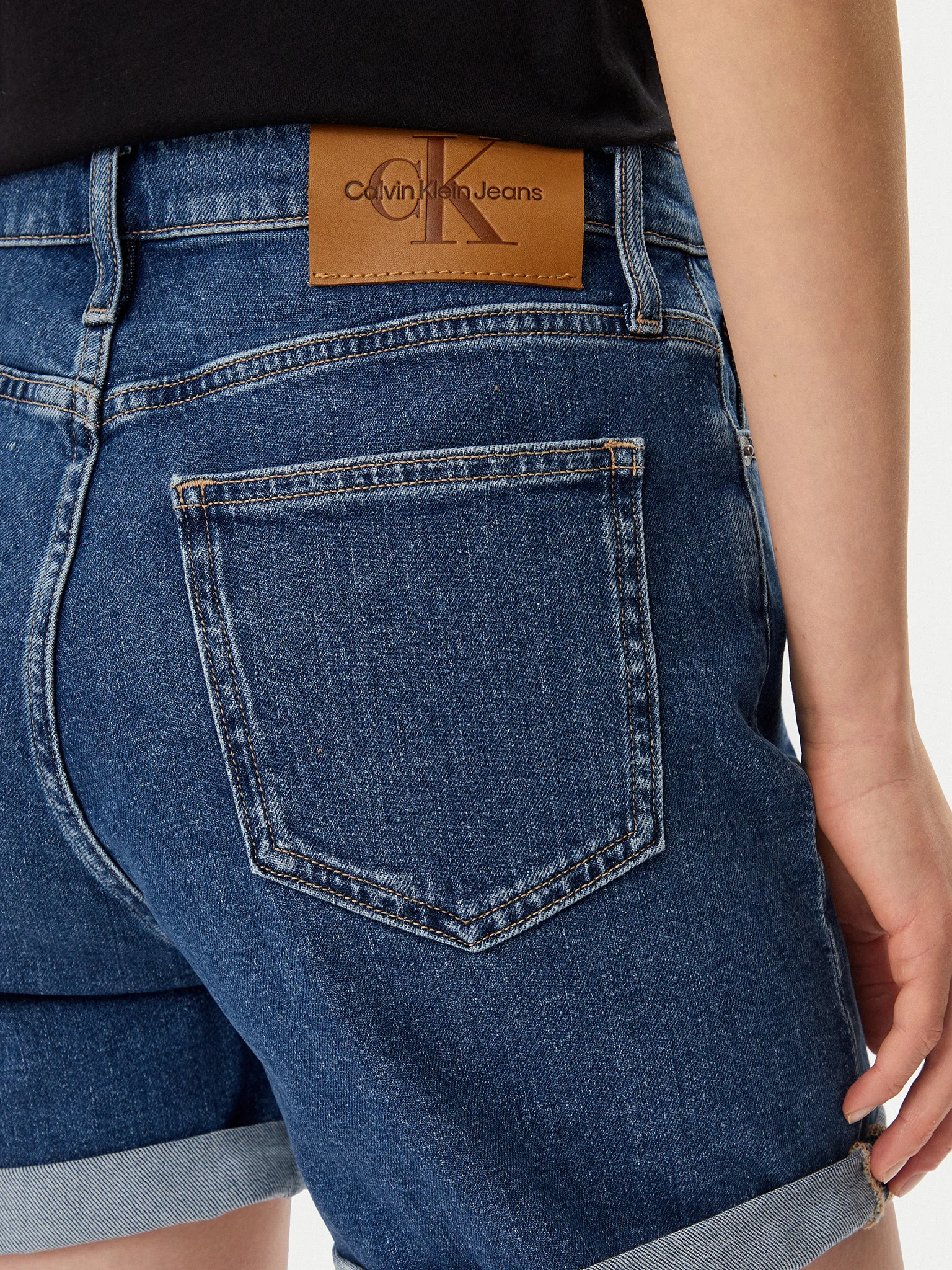 Pantaloni scurți dama, Calvin Klein Jeans, Albastru [4]