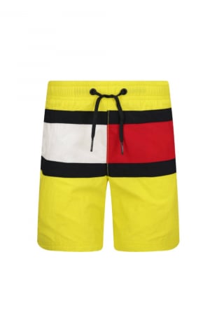 Pantaloni scurti de baie baieti, Tommy Hilfiger, Galben, 14-16 ani
