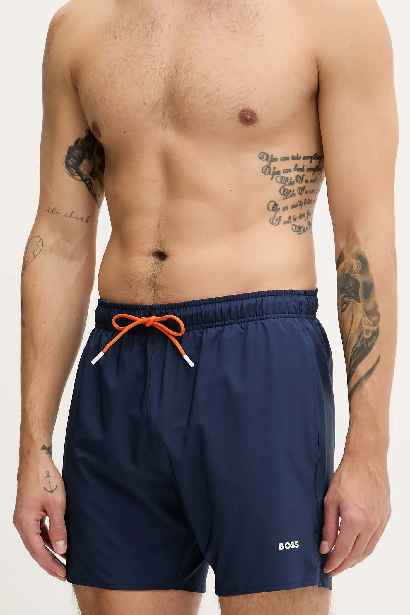 Pantaloni scurți de baie bărbați, Boss, Albastru închis