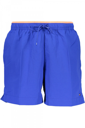 Pantaloni scurti de baie barbati, Tommy Hilfiger, Albastru inchis, M [4]