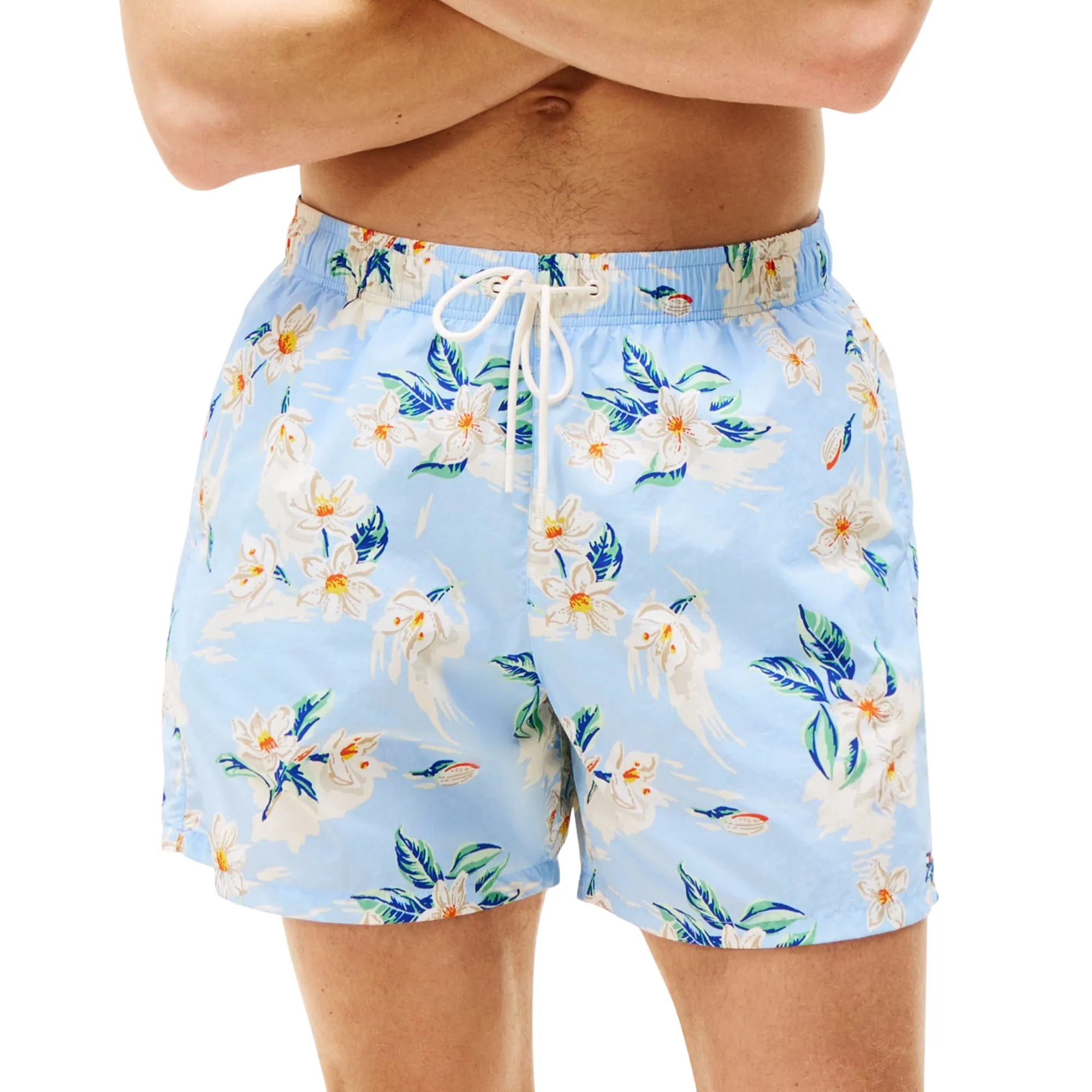 Pantaloni scurți de baie, Tommy Hilfiger, Albastru Deschis, Imprimeu Floral