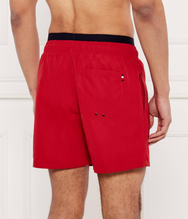 Pantaloni scurți de baie, Tommy Hilfiger, Roșu, Bandǎ Logo [1]