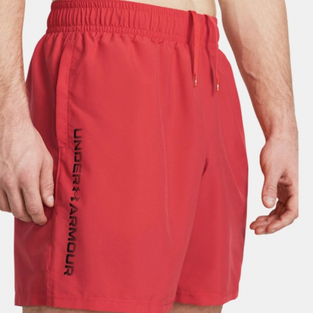 Pantaloni Scurti Under Armour Woven Wordmark 1383356-814, Barbati, Rosu, M [2]