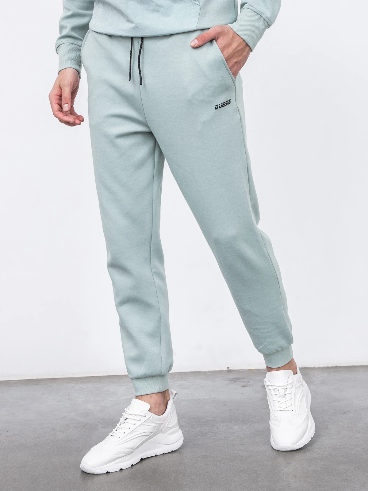 Pantaloni trening atletic barbati, Guess, Verde deschis, M INTL