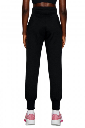Pantaloni trening dama, Champion, Negru, Mini Logo, Talie Înaltă [2]