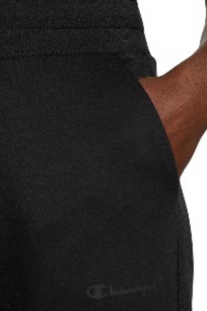 Pantaloni trening dama, Champion, Negru, Mini Logo, Talie Înaltă [3]