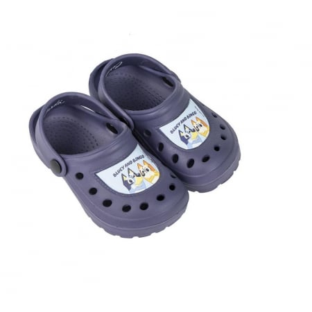 Papuci plaja clogs, Bluey si Bingo, Albastru deschis/Mov închis