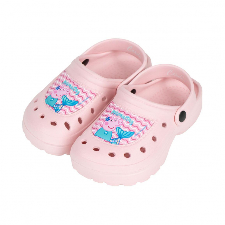 Papuci si slapi - Papuci plaja clogs, Peppa Pig, Sirena, EVA, Roz/Mov
