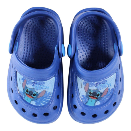 Copii - Papuci plaja clogs, Stitch, Albastru, EVA