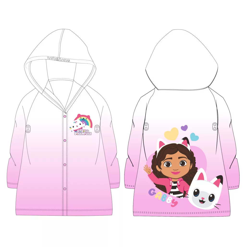 Pelerine si Halate protecție copii - Pelerina de ploaie copii, Gabby's Dollhouse, Roz