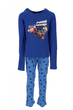 Pijamale - Pijamale copii, Paw Patrol, Cu licență, Albastru, Bumbac