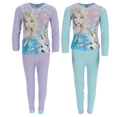 Pijamale lungi copii, Frozen, Bumbac, Elsa si Olaf [1]