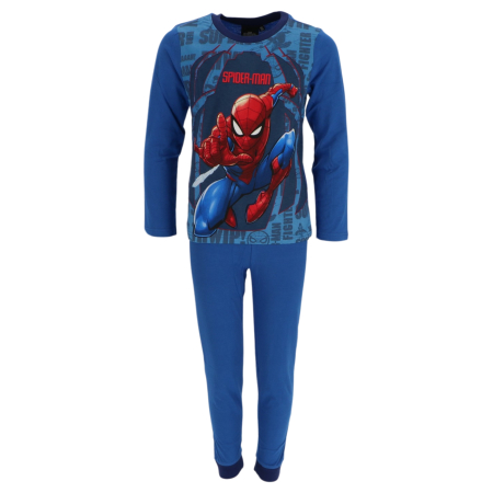 Pijamale lungi copii, Spiderman, Bumbac, 2 Piese