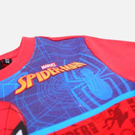 Pijamale scurte băieți, Spiderman, Bumbac, Roșu/Albastru [3]