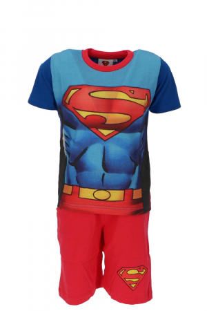 Pijamale - Pijamale scurte copii, Superman, Cu licență, 2 Piese, Bumbac