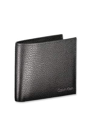 Portofel Bărbați, Calvin Klein, Piele, Negru, Logo Printat, 11x9x1 cm [1]