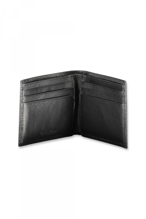 Portofel Bărbați, Calvin Klein, Piele, Negru, Logo Printat, 11x9x1 cm [3]