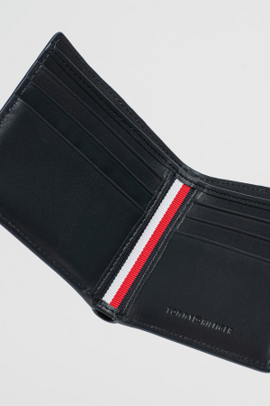Portofel Bărbați, Tommy Hilfiger, Bleumarin, Piele Naturală, Logo Metalic [2]
