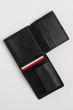 Portofel Bărbați, Tommy Hilfiger, Negru, Piele Naturală, Logo [3]
