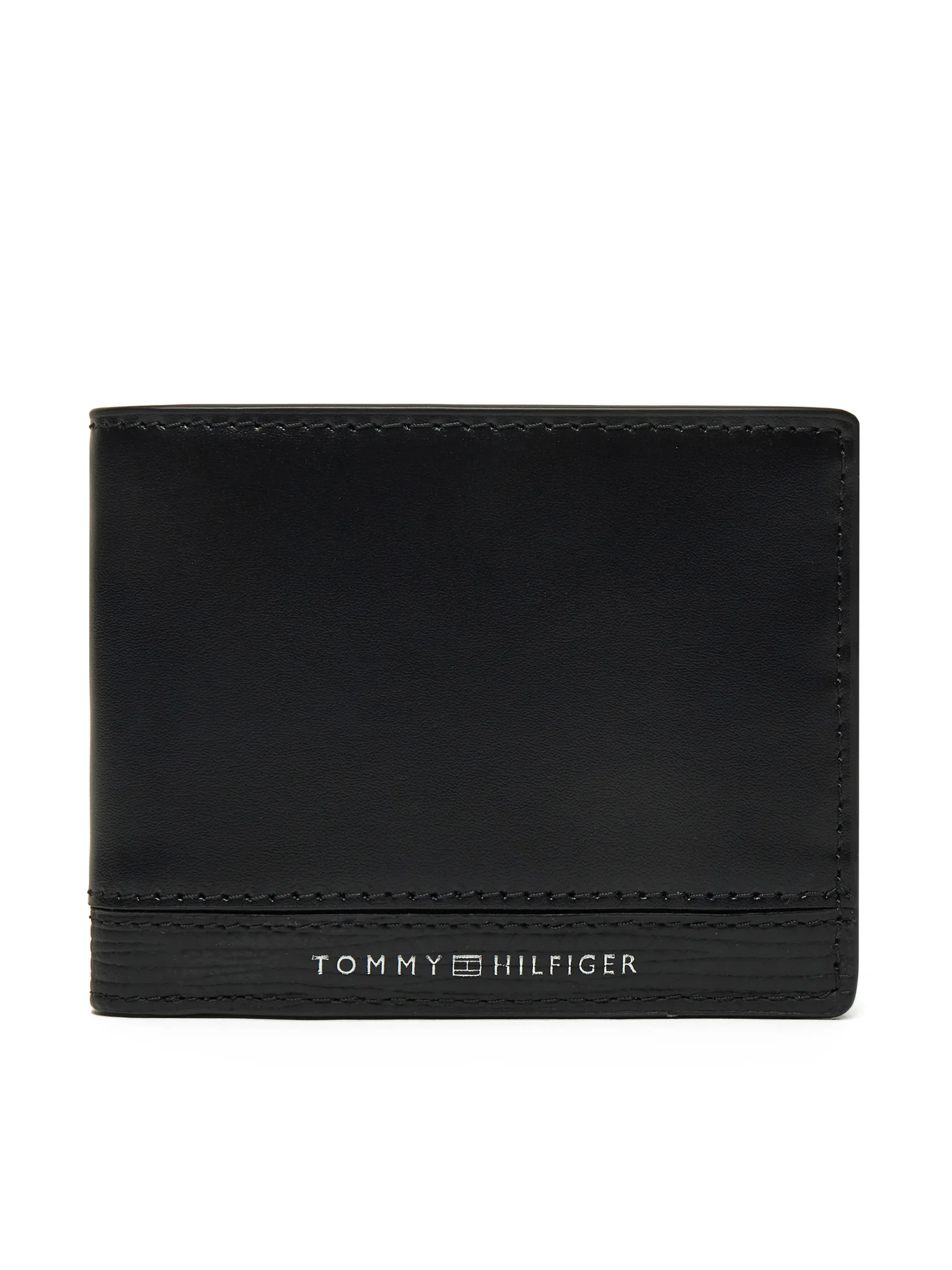 Accesorii - Portofel Bărbați, Tommy Hilfiger, Negru, Piele Naturală, Logo