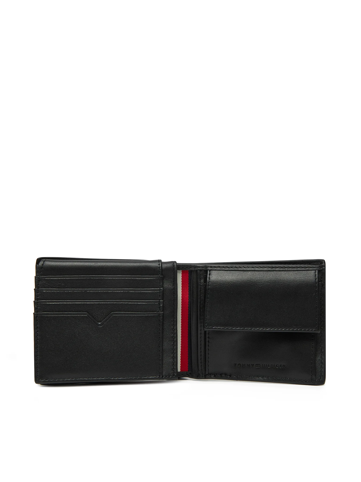 Portofel Bărbați, Tommy Hilfiger, Negru, Piele Naturală, Logo [2]
