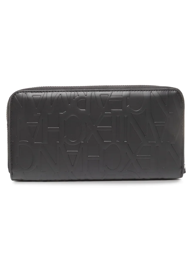 Portofel Dama, Armani Exchange, Negru, Logo in relief [1]