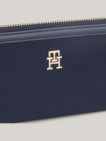 Portofel Dama, Tommy Hilfiger, Albastru, Essential S Large Za, Logo Metalic [3]