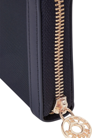 Portofel Dama, Tommy Hilfiger, Albastru, Essential S Large Za, Logo Metalic [4]