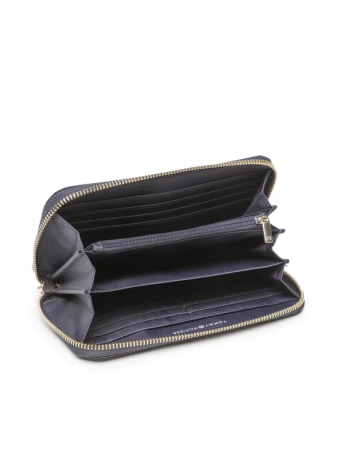 Portofel Dama, Tommy Hilfiger, Albastru, Poppy Large Za, Logo Metalic [2]