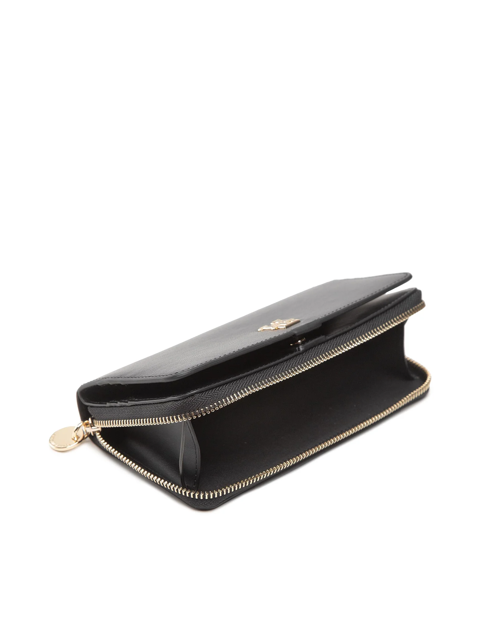 Portofel Dama, Tommy Hilfiger, Negru, Logo Metalic [2]