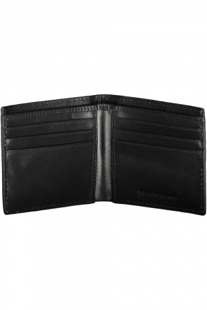 Portofelul Bărbați, Tommy Hilfiger, Piele 100%, Logo Metalic, Negru, 11x9x2 cm [3]