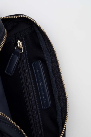 Poseta Dama, Tommy Hilfiger, Albastru Inchis, Logo Metalic [5]