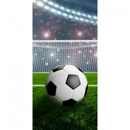 Prosop de baie/plaja, Fotbal, Bumbac, 140 x 70 cm