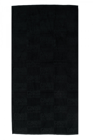 Prosop Plaja, Cavalli Class, Unisex, Mini Logo, Bumbac, 180x90 cm