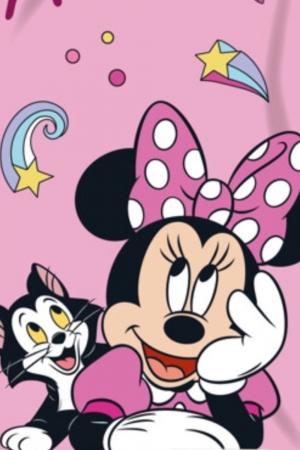 Prosop Plaja Copii, Minnie Mouse, Disney, Microfibra, Roz, 140 x 70 cm [2]