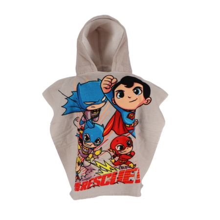 Copii - Prosop poncho copii, Batman, Microfibra, 55x110 cm