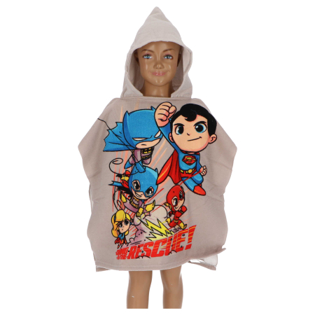 Prosop poncho copii, Batman, Microfibra, 55x110 cm [1]