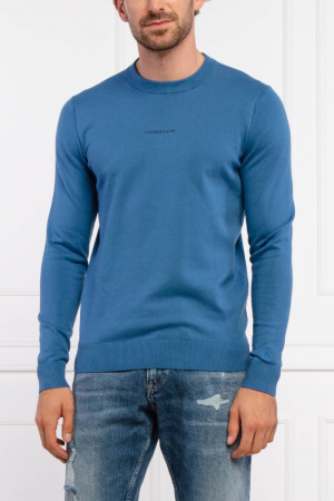 Bluze - Pulover Barbati, Calvin Klein Jeans, Albastru, Bumbac