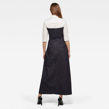 Rochie Dama, G-Star Raw, Din denim cu bustiera strâmtă, Bleumarin [1]