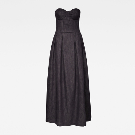 Rochie Dama, G-Star Raw, Din denim cu bustiera strâmtă, Bleumarin [5]