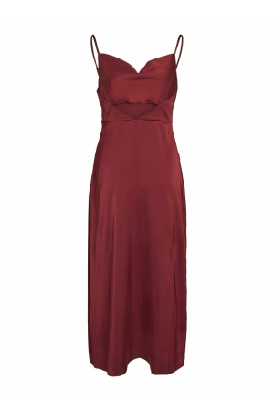 Rochie Dama, Vila, Roz, Cu Bretele, Spate Deschis [6]