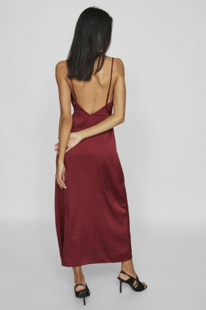 Rochie Dama, Vila, Roz, Cu Bretele, Spate Deschis [2]