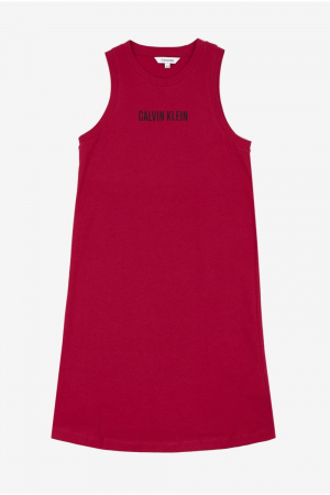 Rochii - Rochie Fete, Calvin Klein, Bumbac, Roz inchis, 14-16 ani