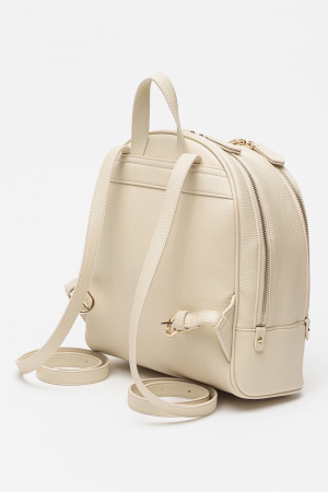 Rucsac Dama, Valentino, Alb, Logo Metalic, Piele ecologică, 25x25x12 cm [1]