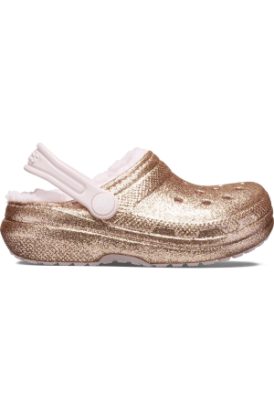 Saboți Copii, Crocs, Captusit cu plus, Glitter, Clogs, Roz [2]
