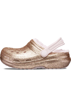 Saboți Copii, Crocs, Captusit cu plus, Glitter, Clogs, Roz [1]