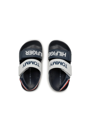 Sandale Copii, Tommy Hilfiger, Logo, Banda elastică la spate [3]